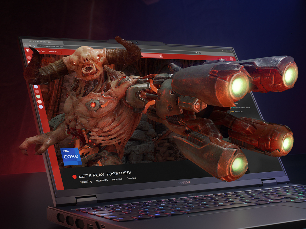 A computer with a video game screenDescription automatically generated A computer with a video game screenDescription automatically generated