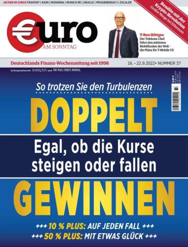 Cover: Euro am Sonntag Finanzmagazin No 37 vom 16  September 2022