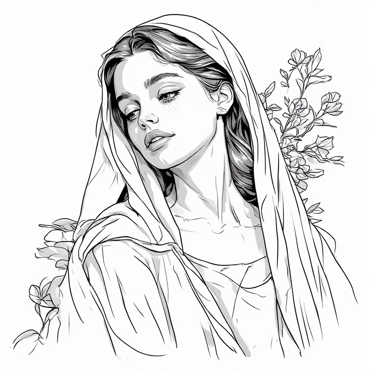 Madonna-l-Line-drawing-natural-(34)