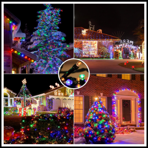 LUCI LED PER ALBERO DI NATALE DA INTERNO E ESTERNO MULTICOLOR BIANCO BOANCO CALDO