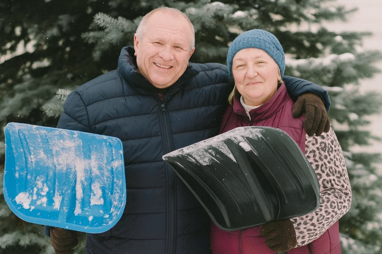 Donna anziana attiva e felice nel parco