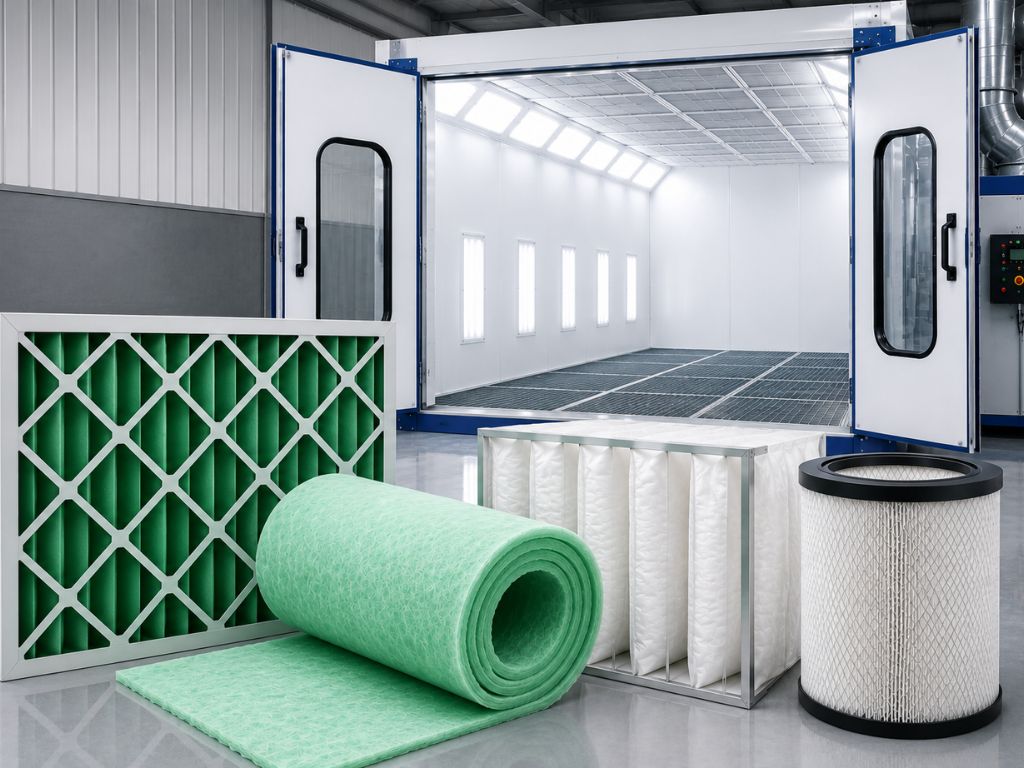 Precision paint booth replacement filters supplier in India - industrial spray booth filtration