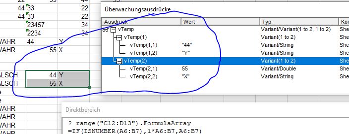 Ahh, its working somehow unexpectidly  in Evaluate ( IF(ISNUMBER(  ),  ,)  then put that in cell
