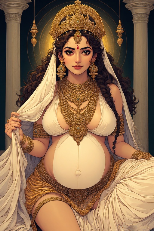 naked-goddess-parvati-pregnant-8