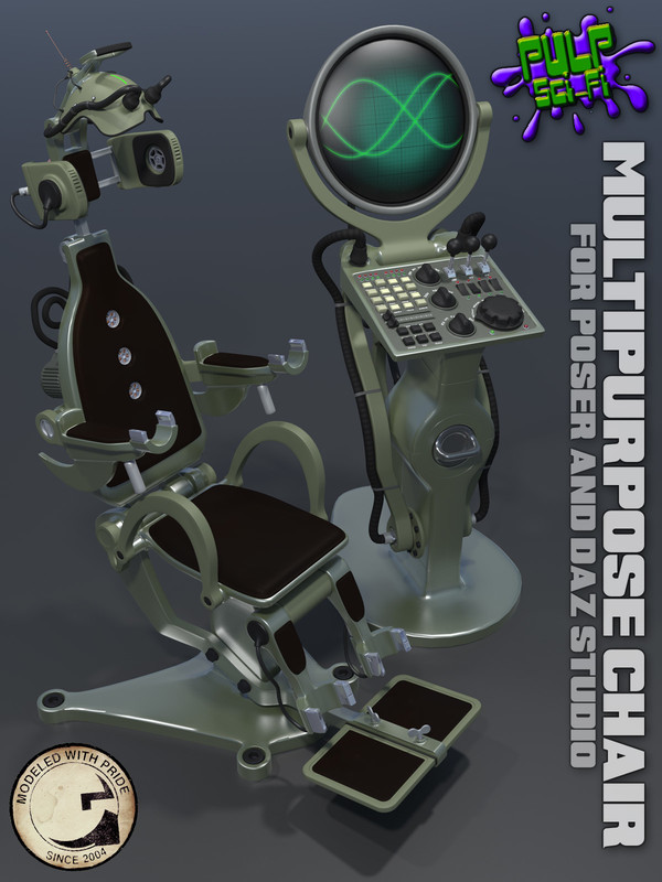 Pulp SciFi Chair for Poser and DS Pulp SciFi Chair for Poser and DS