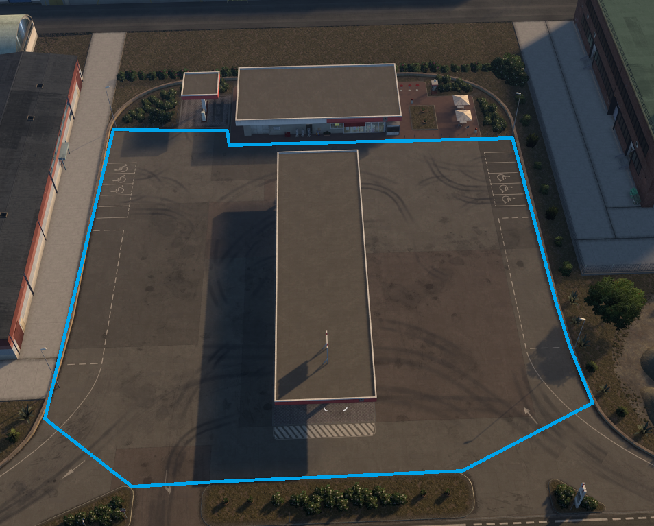 Gasstation (Collision)