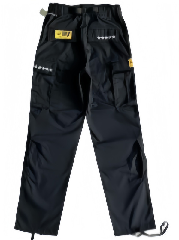 Corteiz Classic Cargo 5 Stars Pantalón Negro Blanco Logo