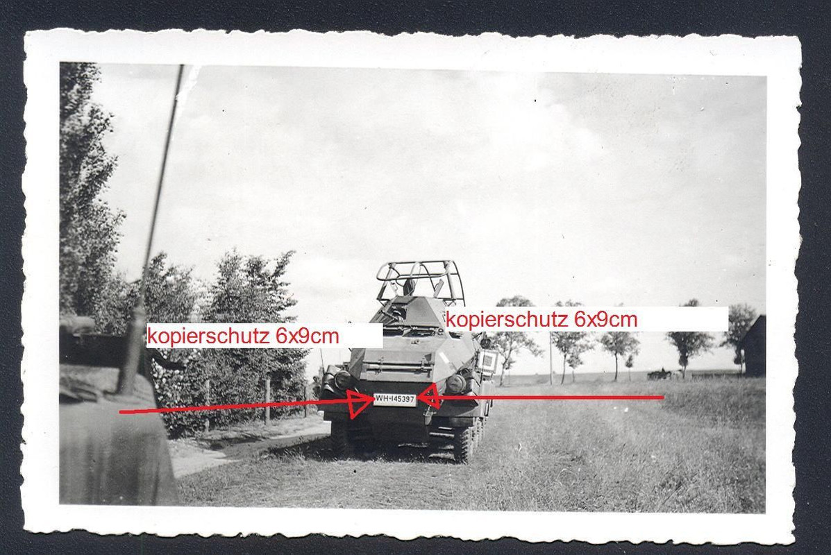Orig. Foto Schwerer Panzerspähwagen 6-Rad mit Ra