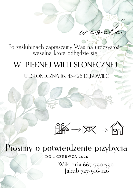 Para młoda machająca do gości