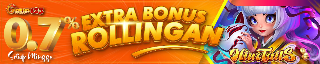 BONUS ROLLINGAN 0.7% / Minggu