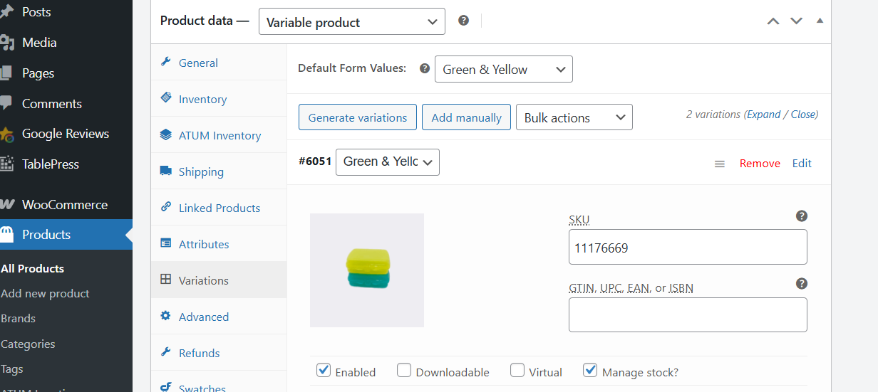 Default Form Value Selected