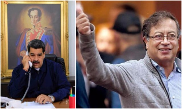 Presidentes Nicolás Maduro y Gustavo Petro Nicolás Maduro y Gustavo Petro