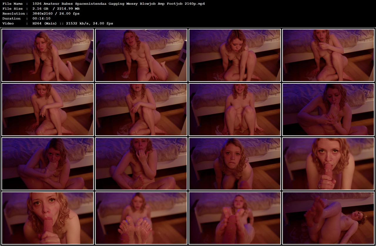 1026 Amateur Babes Spacenintendaa Gagging Messy Blowjob Amp Footjob 2160p mp4