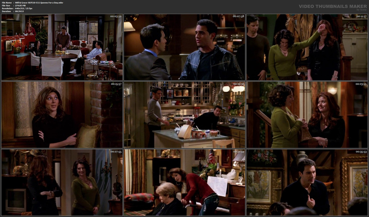 Will & Grace S07E10-E11 Queens For a Day.mkv
