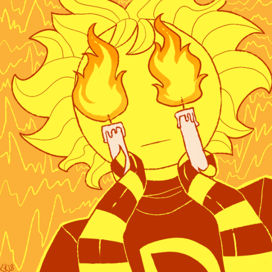 eyes as candles