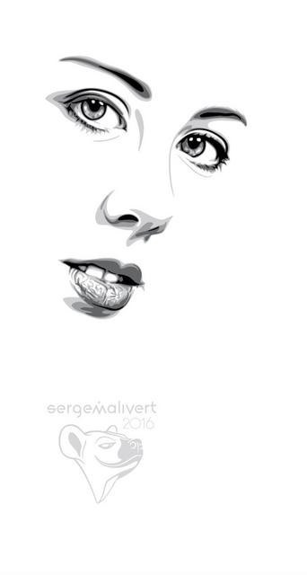 Digital Portraits - Adobe Illustrator minimalistic illustrations