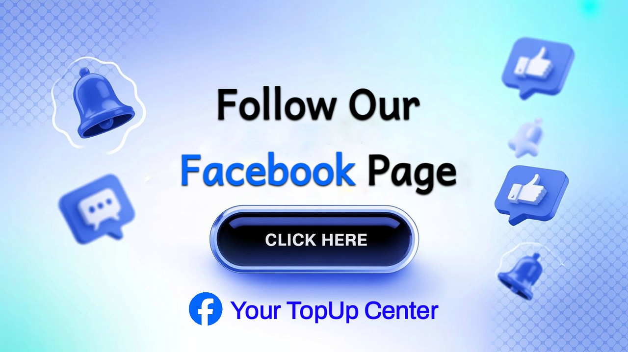 Follow Your TopUp Center Facebook Page!