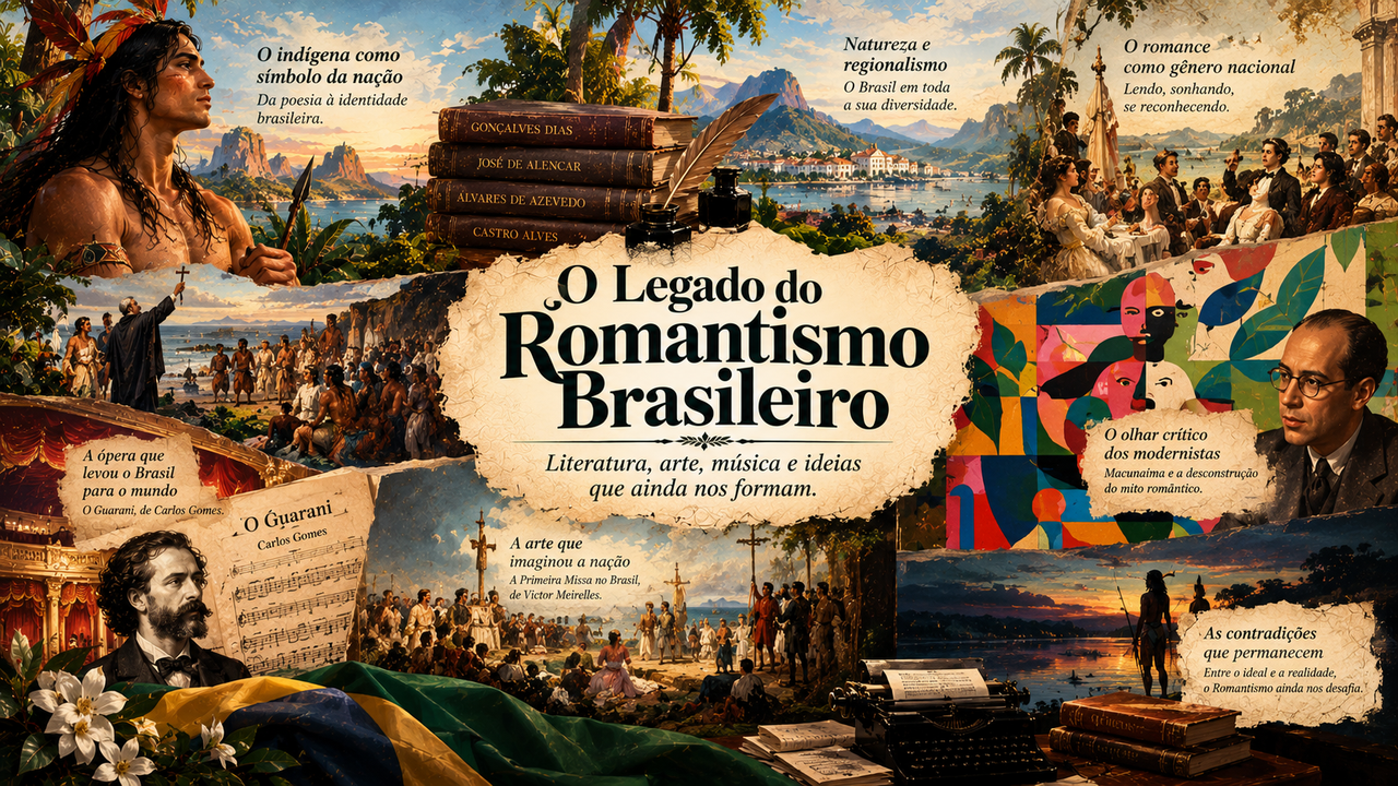 O Legado do Romantismo Brasileiro: literatura, arte, música e ideias que ainda nos formam