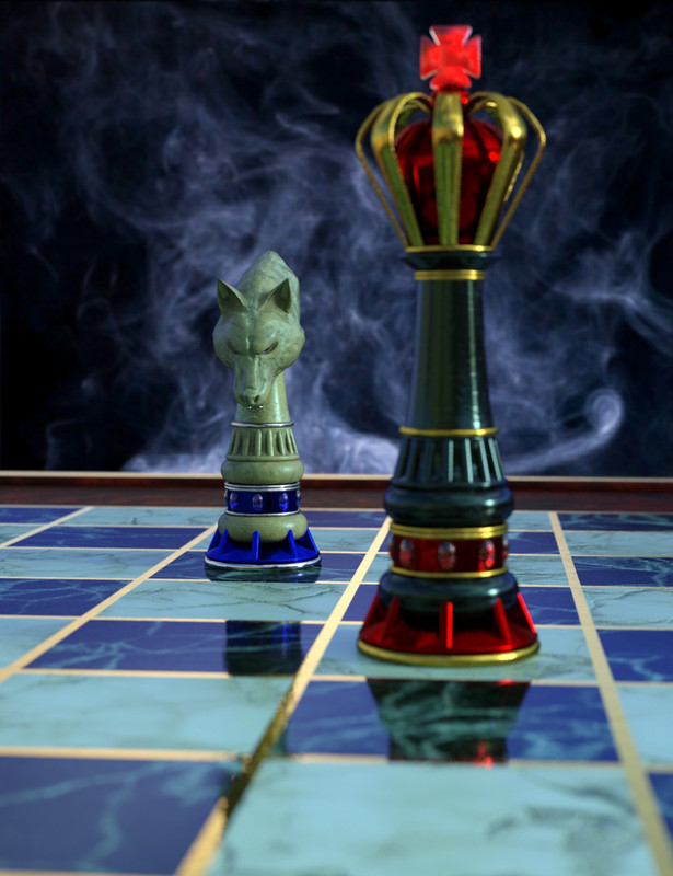 00 main checkmate chess set daz3d