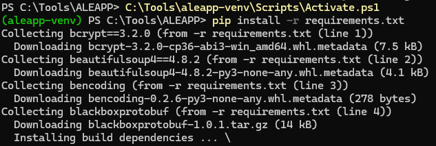 Step 1.1 Screenshot
