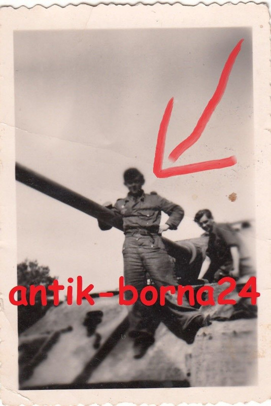 Foto Soldat Panzer V Tank Panther Besatzung GD Großdeutschland S