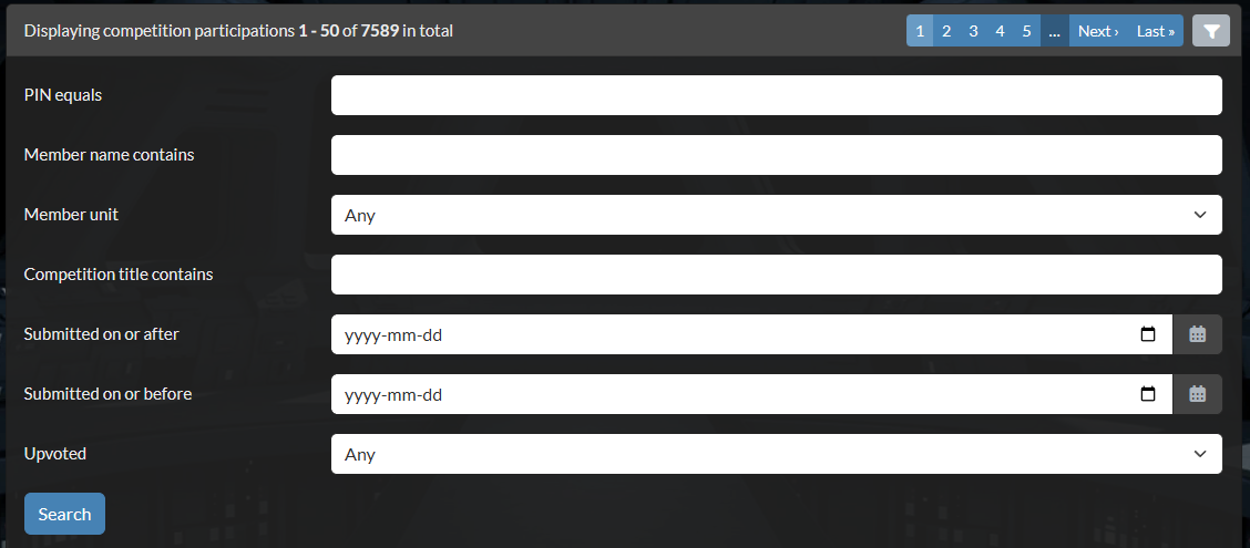 Gallery filter