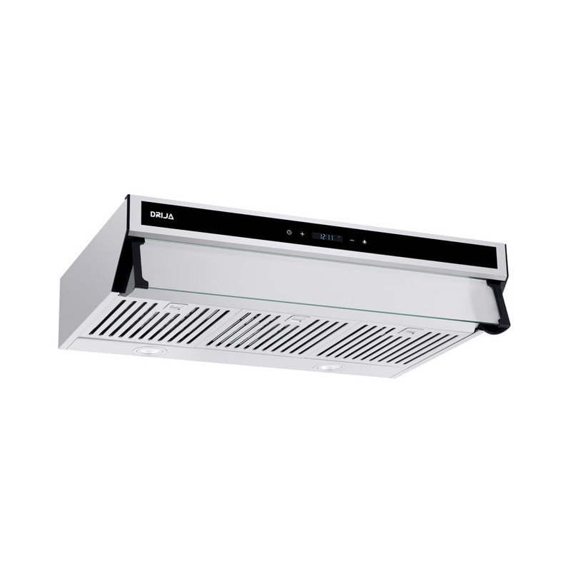 Extractor de Grasa Drija Slim Touch 76 Acero con diseño delgado y panel digital.