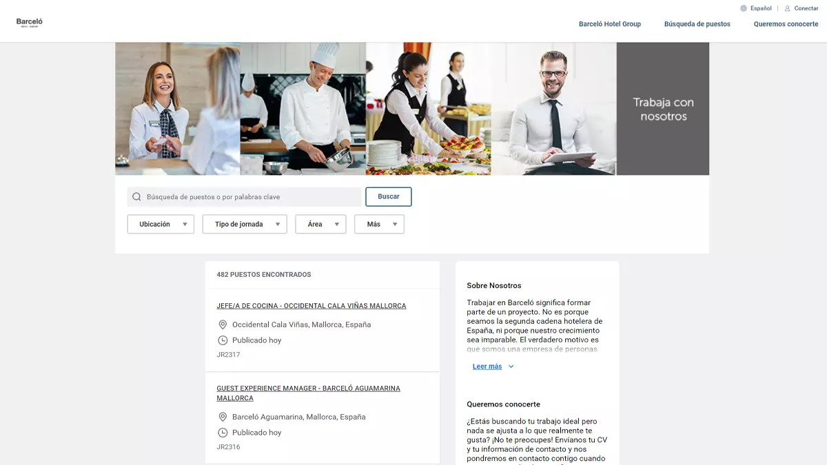 Portal de empleo Barceló