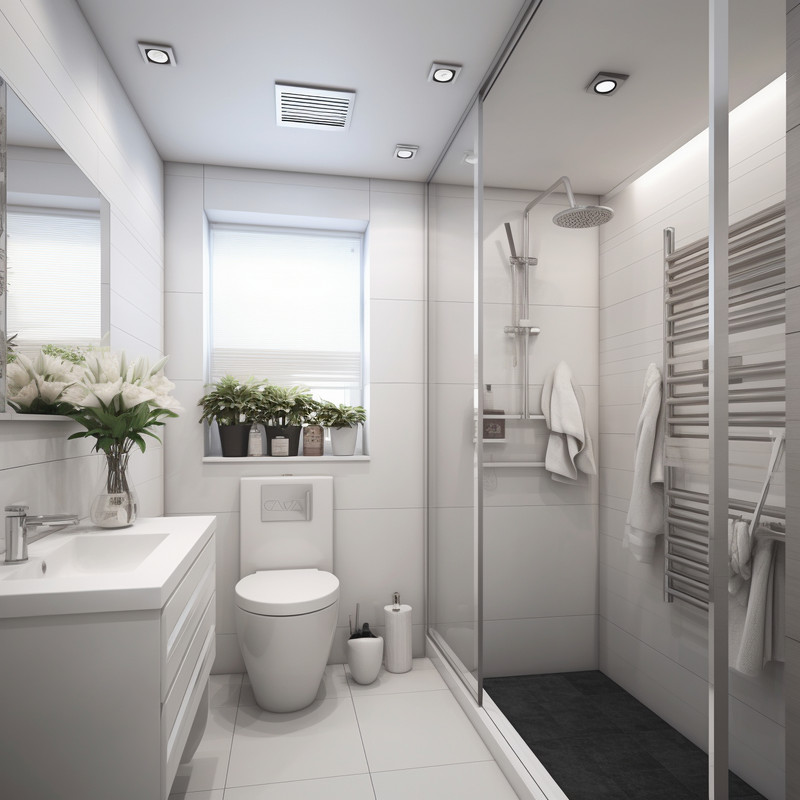 Small Bathroom Idea With A Shower Area