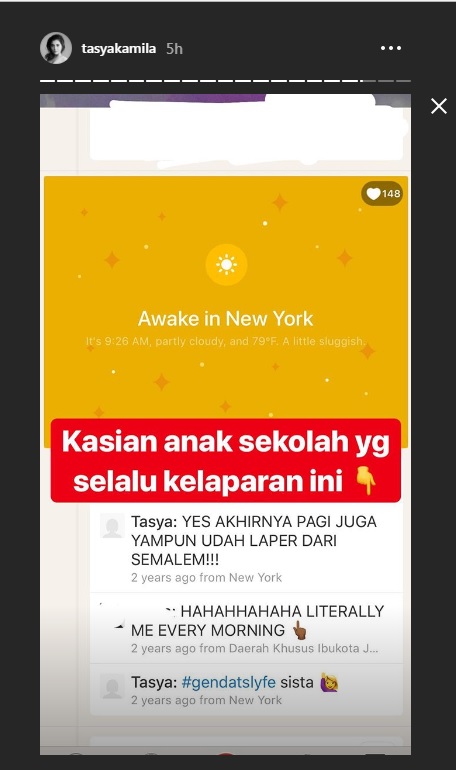 Instagram Story (tasyakamila)