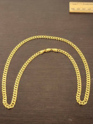 18k gold curb link chain_5
