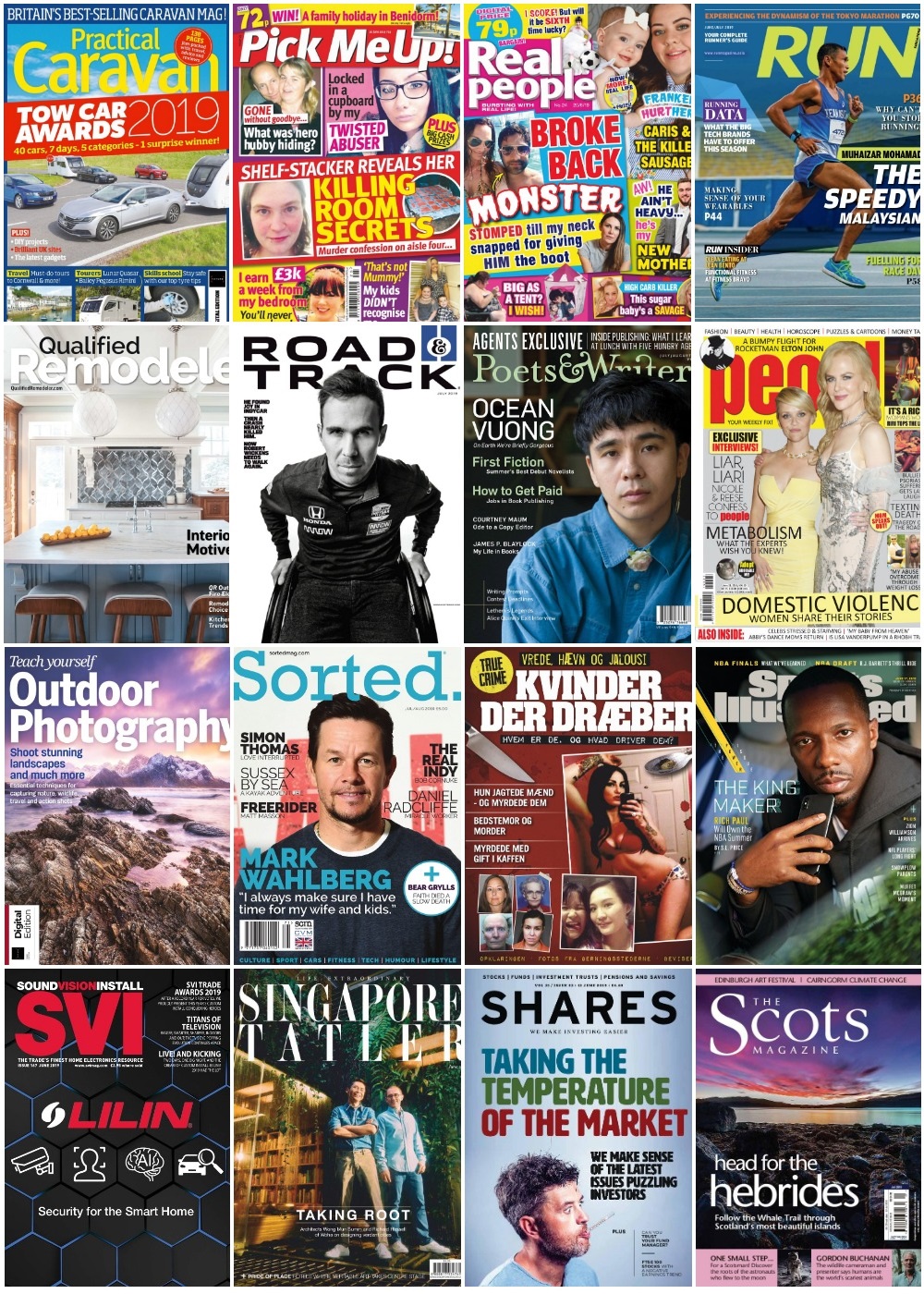 40 Assorted Magazines - June 27 2019