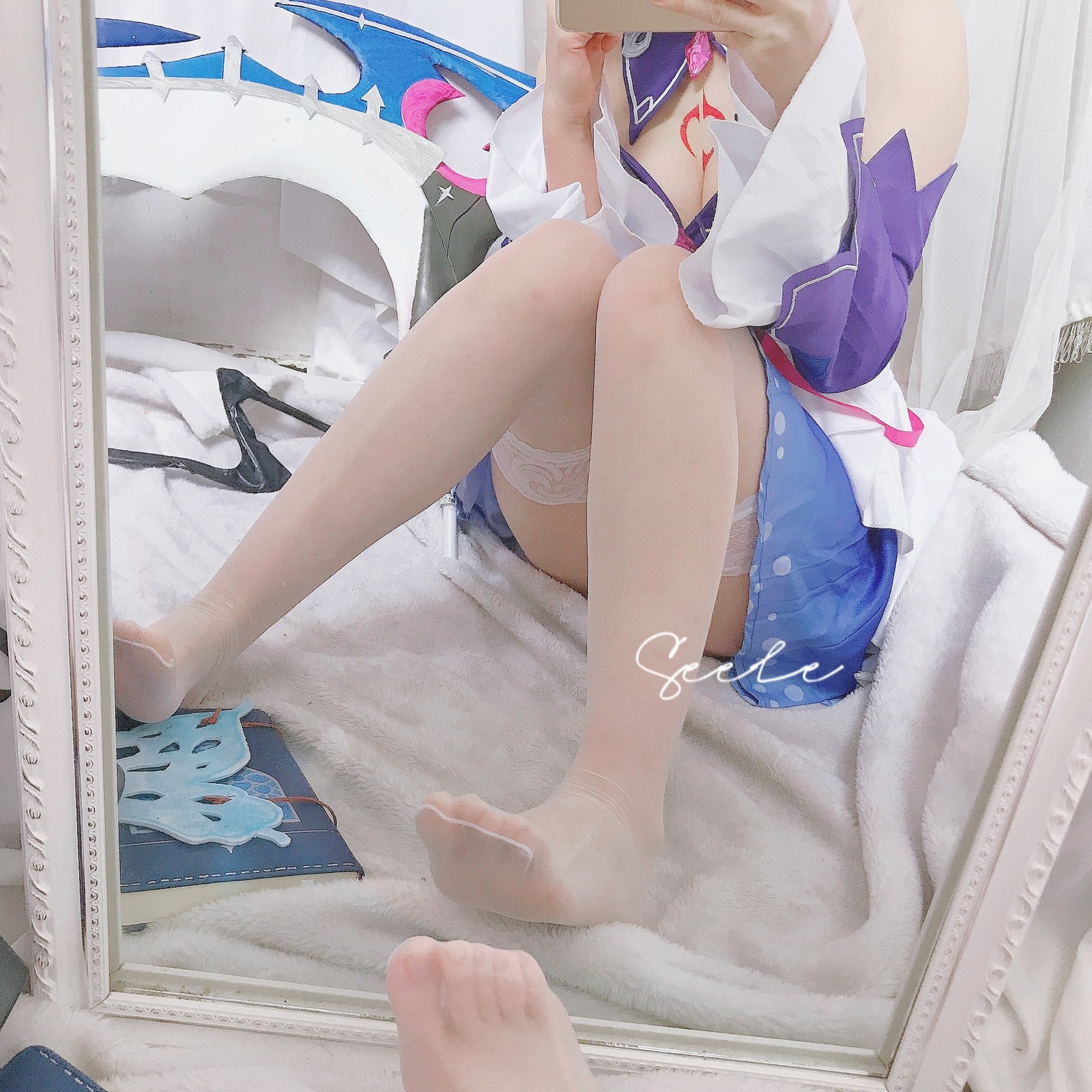 Seele麦麦希儿幻海梦蝶写真集｜梦幻蓝色系高清图集（168P-229.3M）插图5