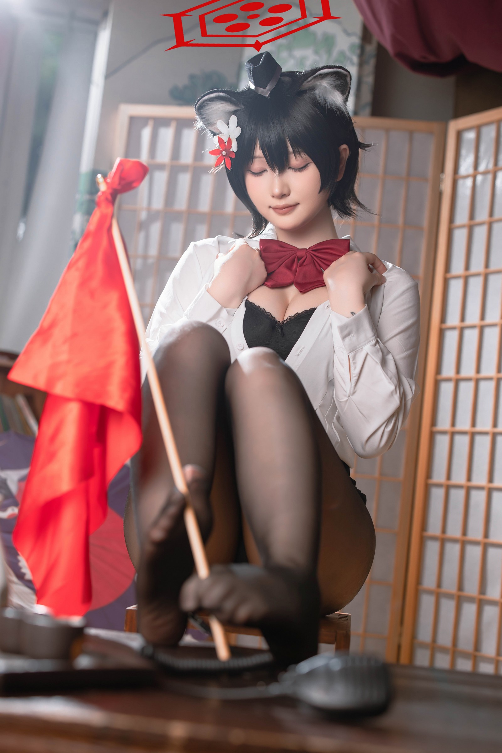 屿鱼 Yuyu 蔚蓝档案 春日椿 导游主题 Cosplay 写真集（55P｜156MB）插图2