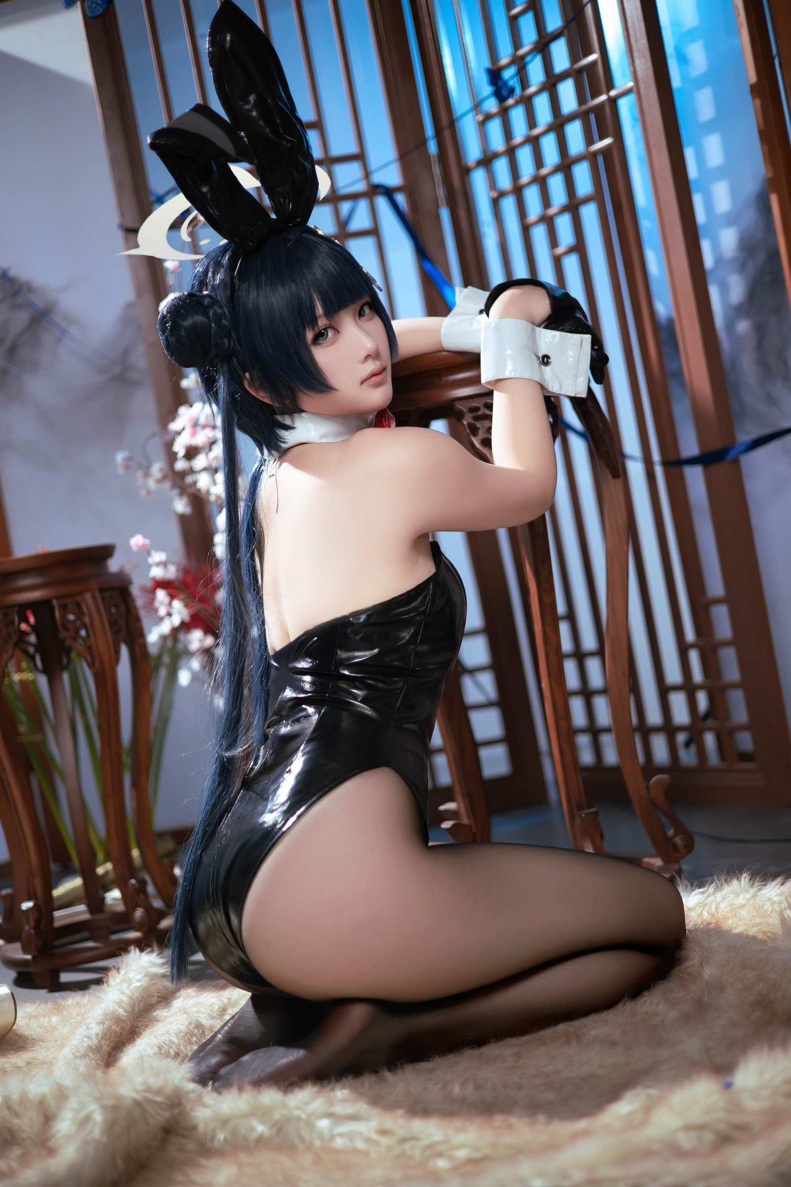 屿鱼 Yuyu 蔚蓝档案 龙华妃咲 兔女郎 Cosplay 写真集（40P｜268MB）插图2