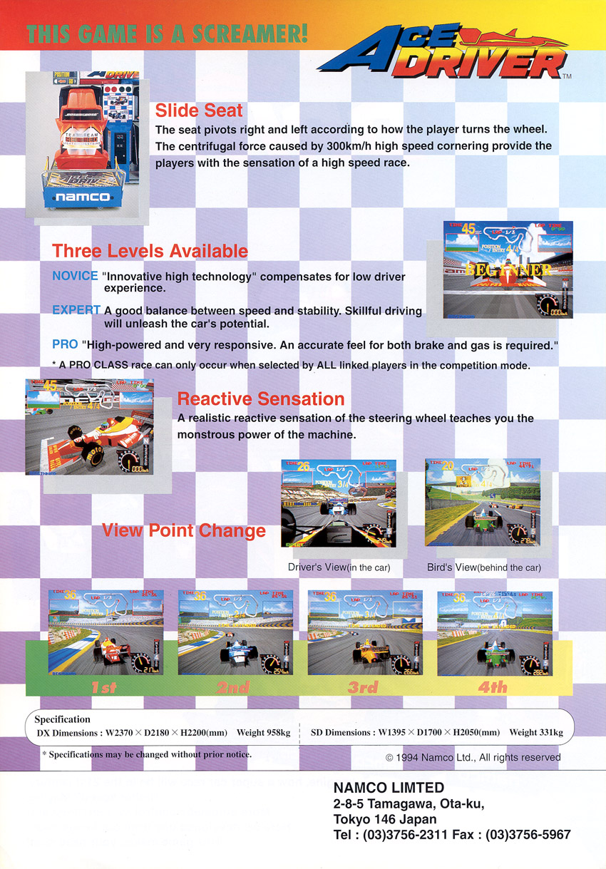 Arcade Archives ACE DRIVER announced, releasing May 28, 2026 for PS5 ...