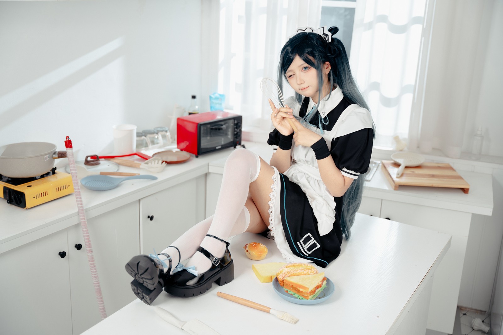 喜欢爱理吗COS写真：碧蓝航线独角兽婚纱高清套图（31P-172.5M）插图9