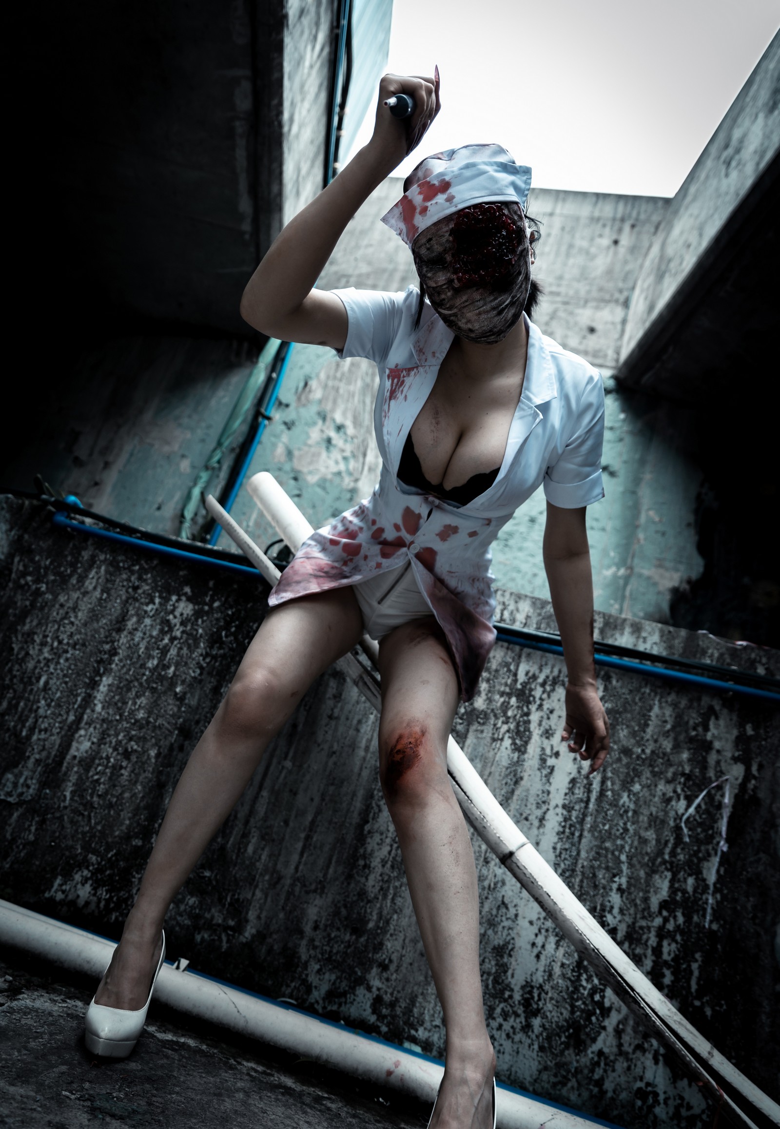 兔胖胖min – 寂静岭 丧尸护士 Cosplay 高清写真集（41P-249MB）恐怖题材插图4