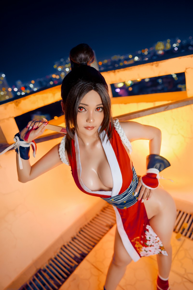 Joyce Lin2x Mai Shiranui Cosplay 性感写真 39P插图6