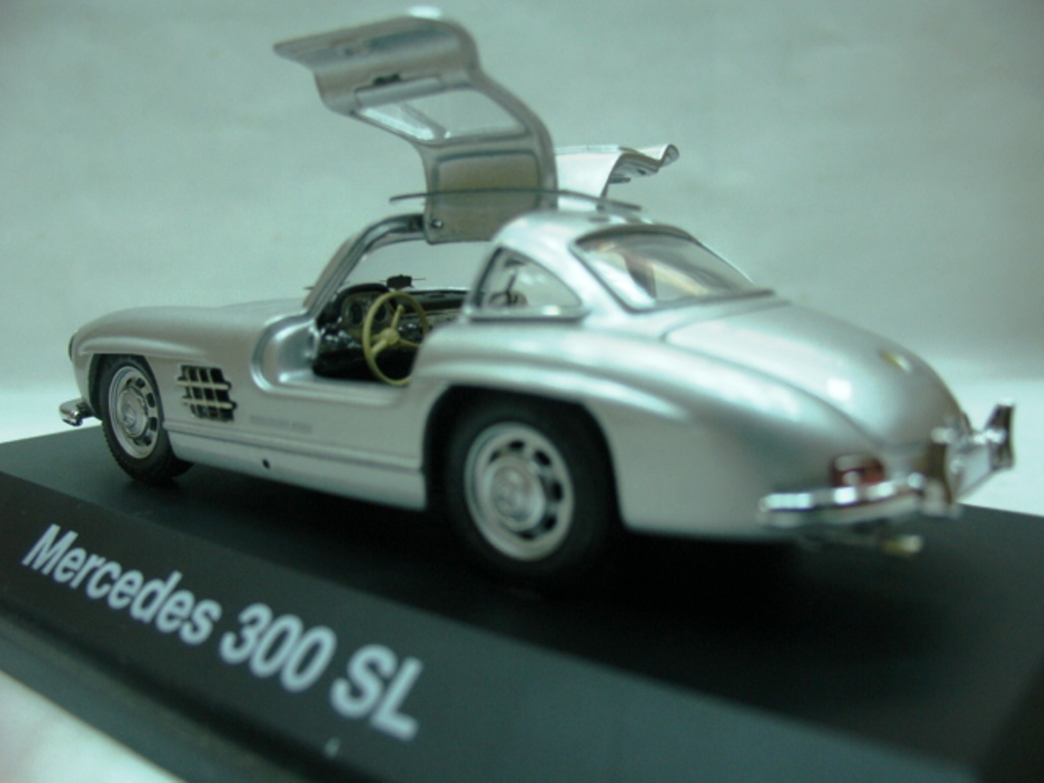WOW EXTREMELY RARE Mercedes 300SL Gullwing 1954 Silver 1:43 WOW EXTREMELY RARE Mercedes 300SL Gullwing 1954 Silver 1:43