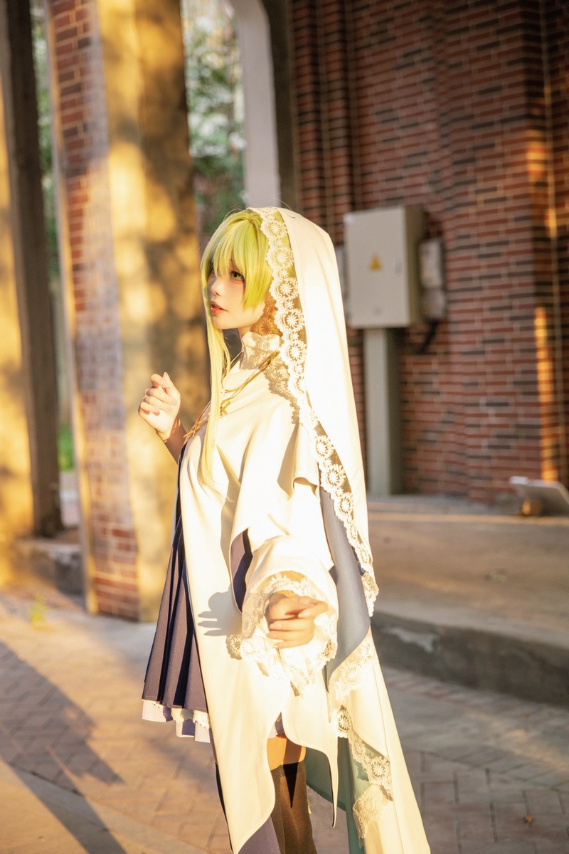 艾西Aiwest 白圣女塞西莉亚Cosplay写真图集 高清美图合集 24P (121.1M)插图1