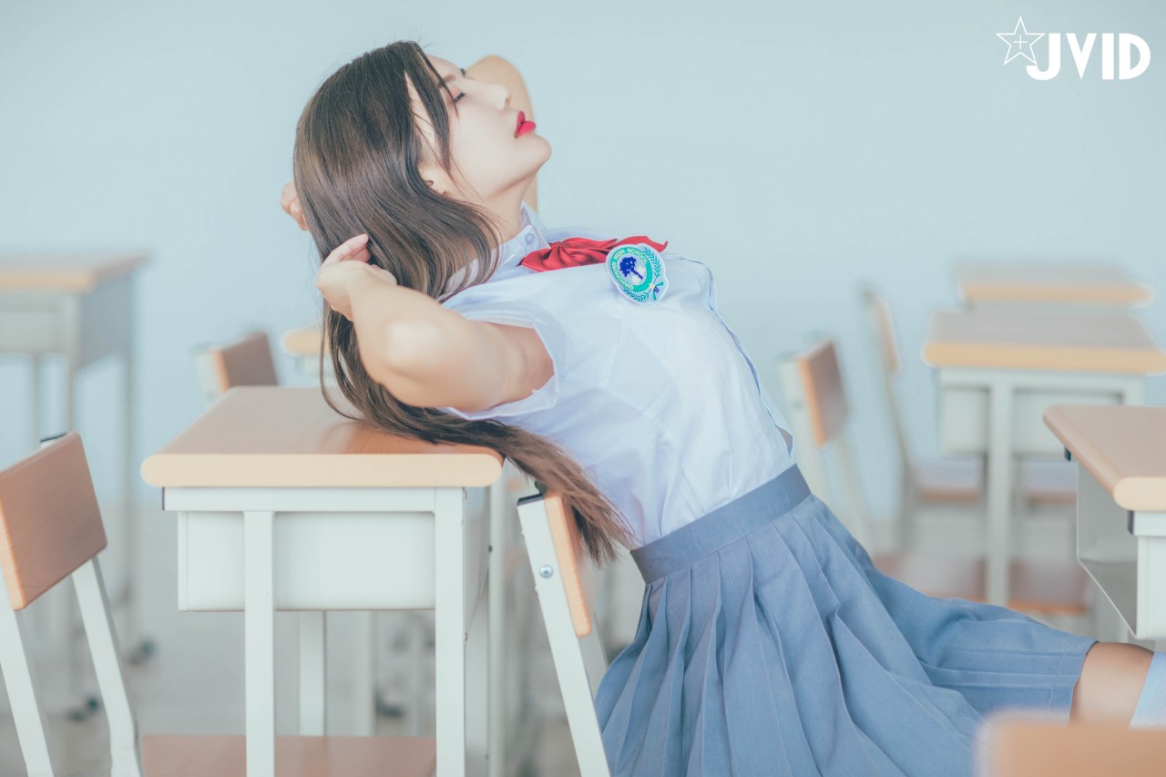JVID木木森校园系写真，清新和活力气质妹子，千万男人的女神插图6