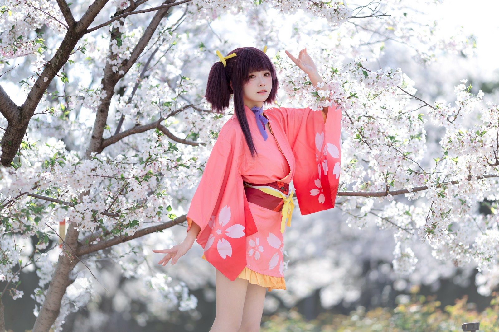 九柒喵 – 甲铁城的卡巴内瑞 无名和服 COS（34P-145M）和风主题高质写真插图5