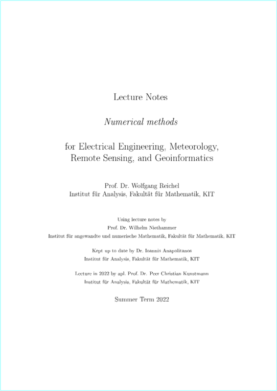 Numerical Methods For Electrical Engineering Meteorology (2022) (Sandeep Singh)