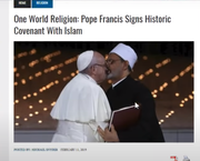 bergoglio signs historic covenant with islam