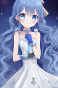 01650-645320502-extremely detailed bishoujo DATE_ A_LIVE, detailed armored white dress and blue glov