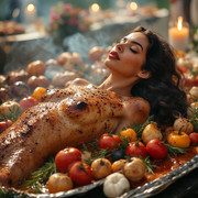 Garden wedding wom served Blackh series B 0 25