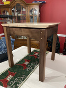 End Table Floating Top Walnut and Tiger Maple 2
