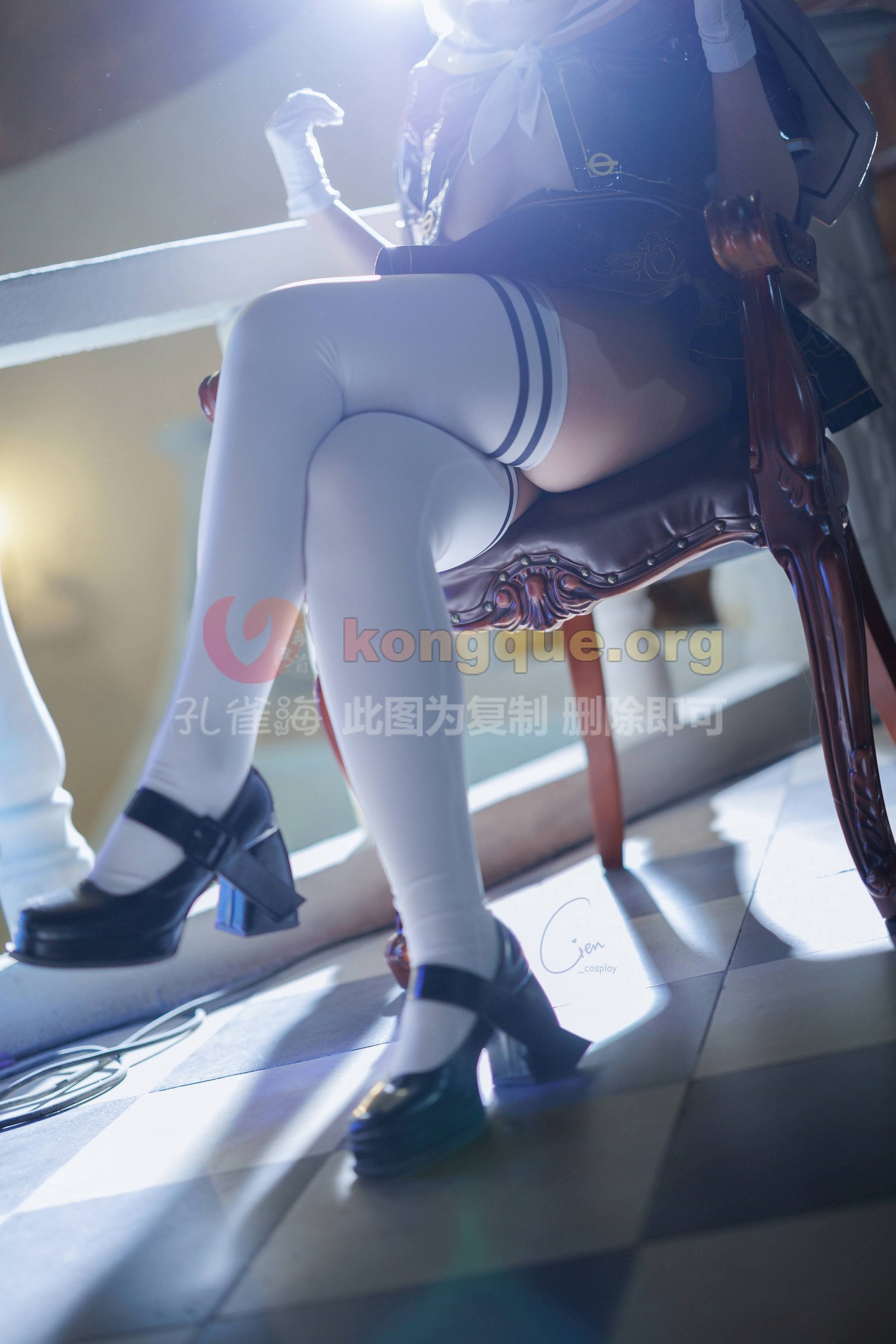 Cien恩恩 2B 尤尔哈二号B型 JK制服 Cosplay 写真（32P｜38MB）插图5
