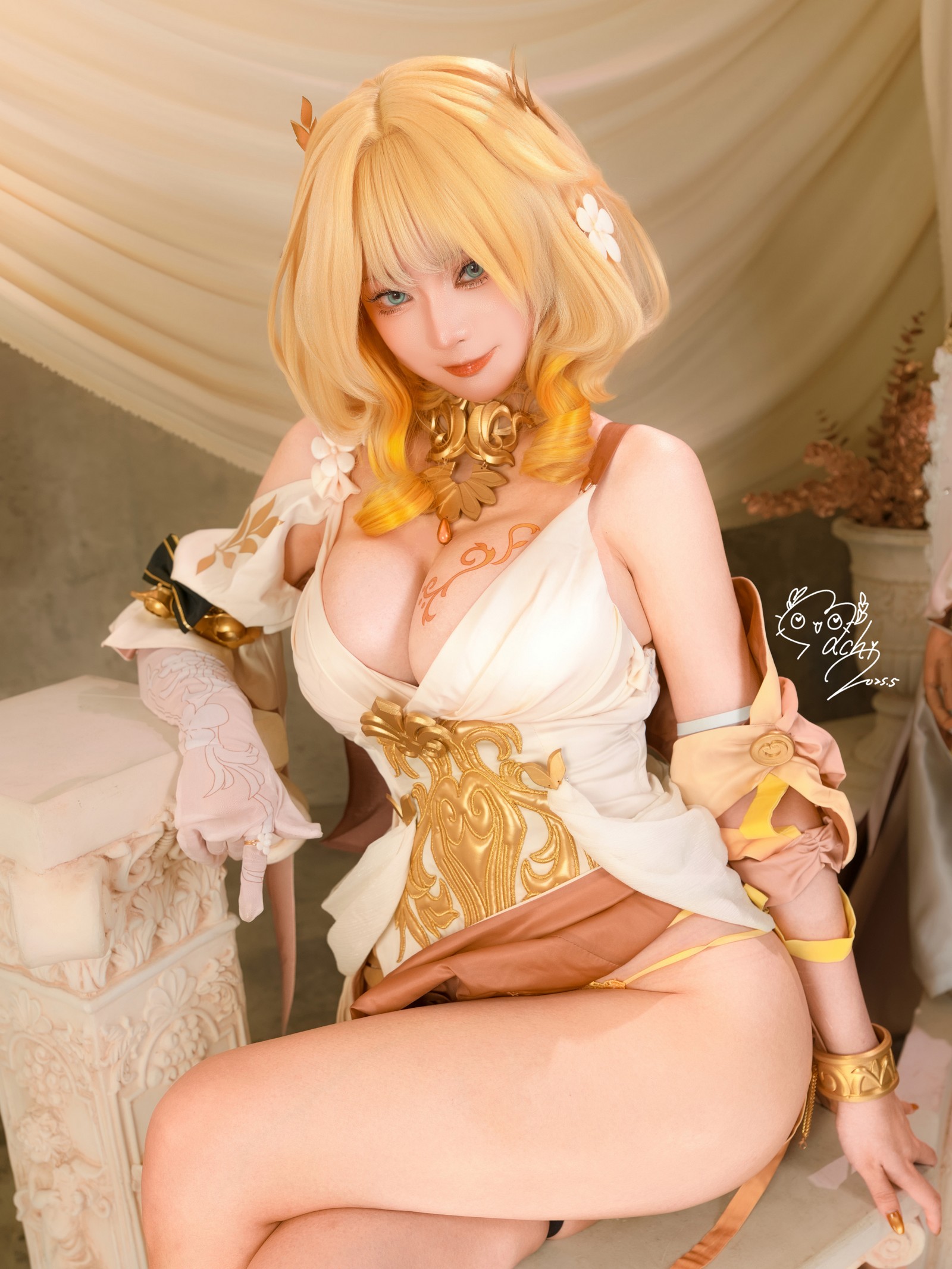 Machi马吉 Aglaea 角色写真集｜高质量Cosplay高清图包（106P-173.3M）插图8